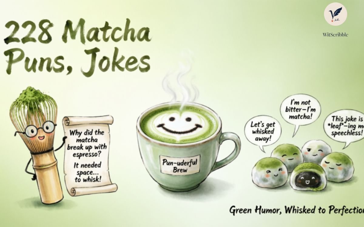 228 Matcha Puns, Jokes