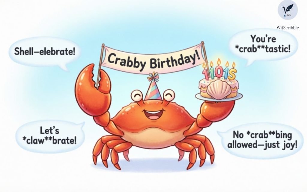 Birthday Crab Puns for Cards and Captions