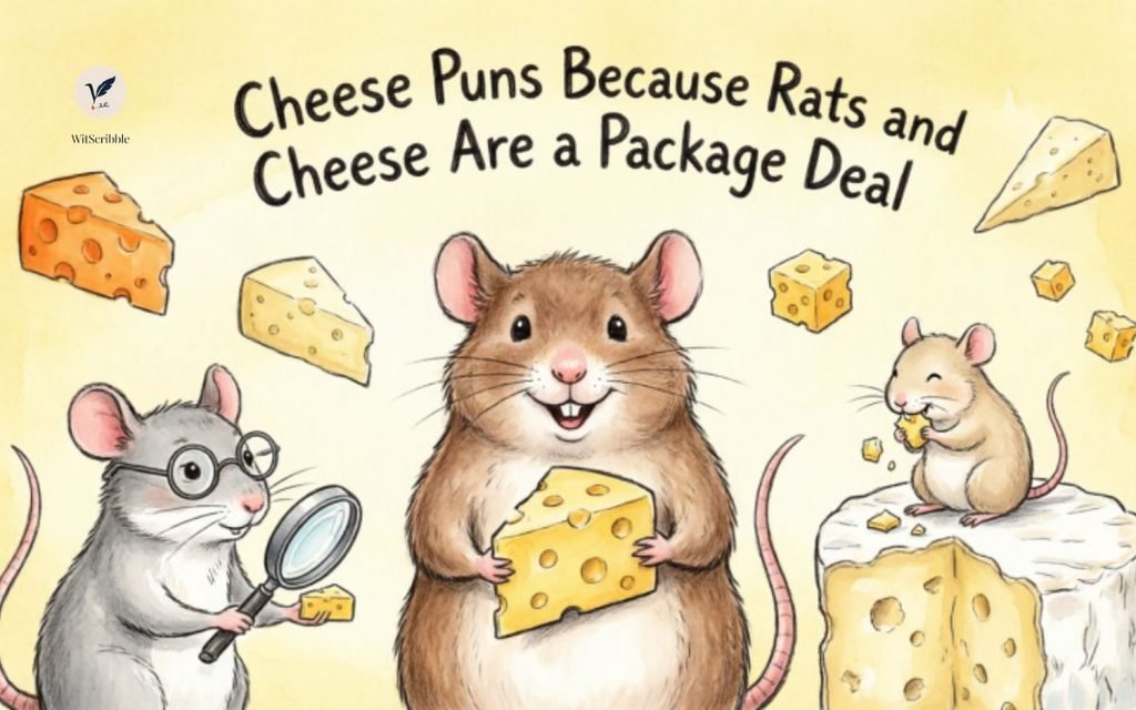Cheese Puns Because Rats and Cheese Are a Package Deal