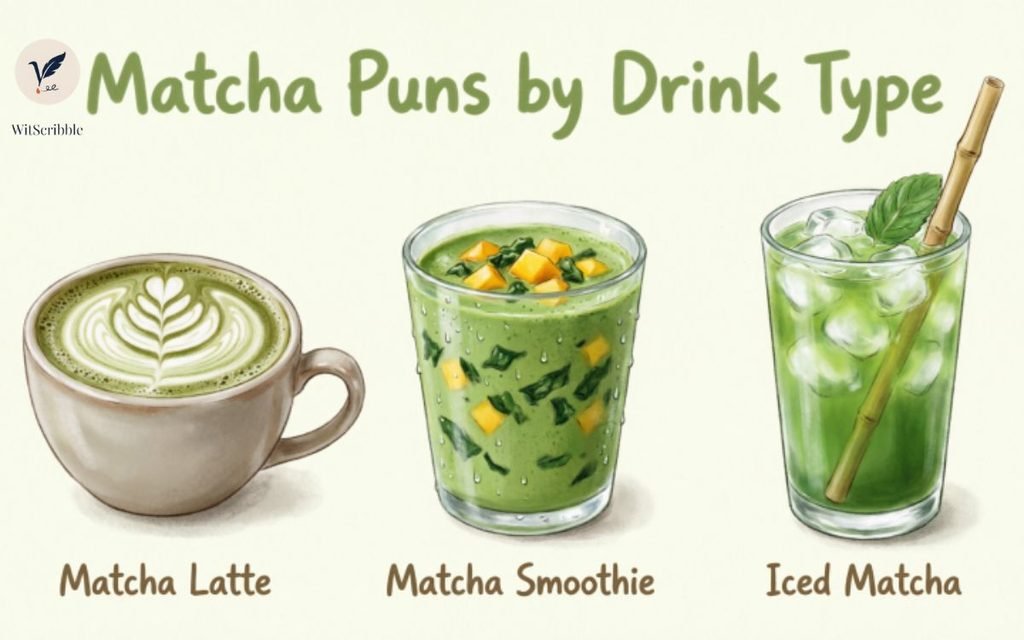 Matcha Puns by Drink Type