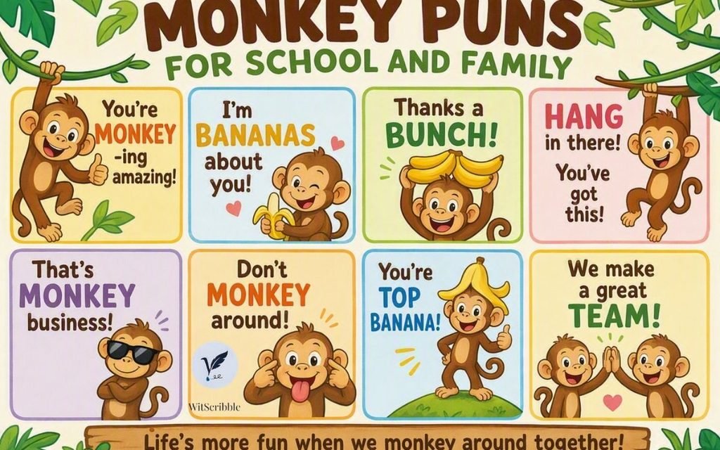 Kid-Friendly Monkey Puns for School and Family