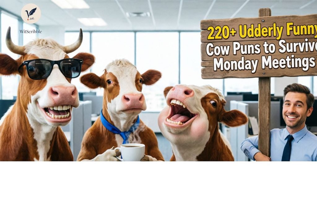 Office and Coworker Cow Puns to Survive Monday Meetings