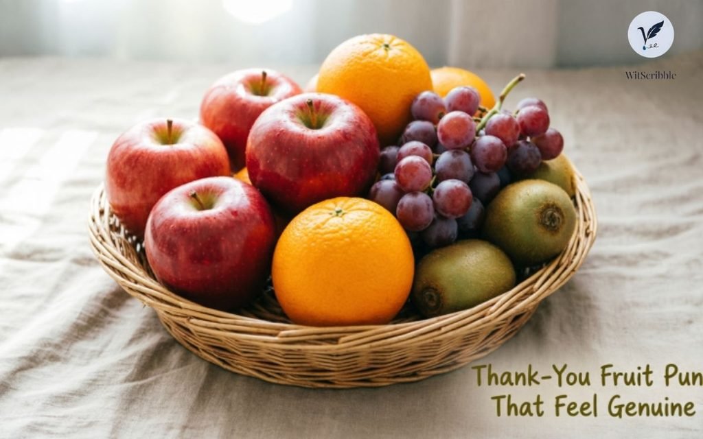 Thank-You Fruit Puns That Feel Genuine