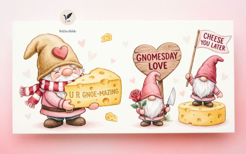 Valentine’s Day Gnome Puns for the Cheesiest Cards