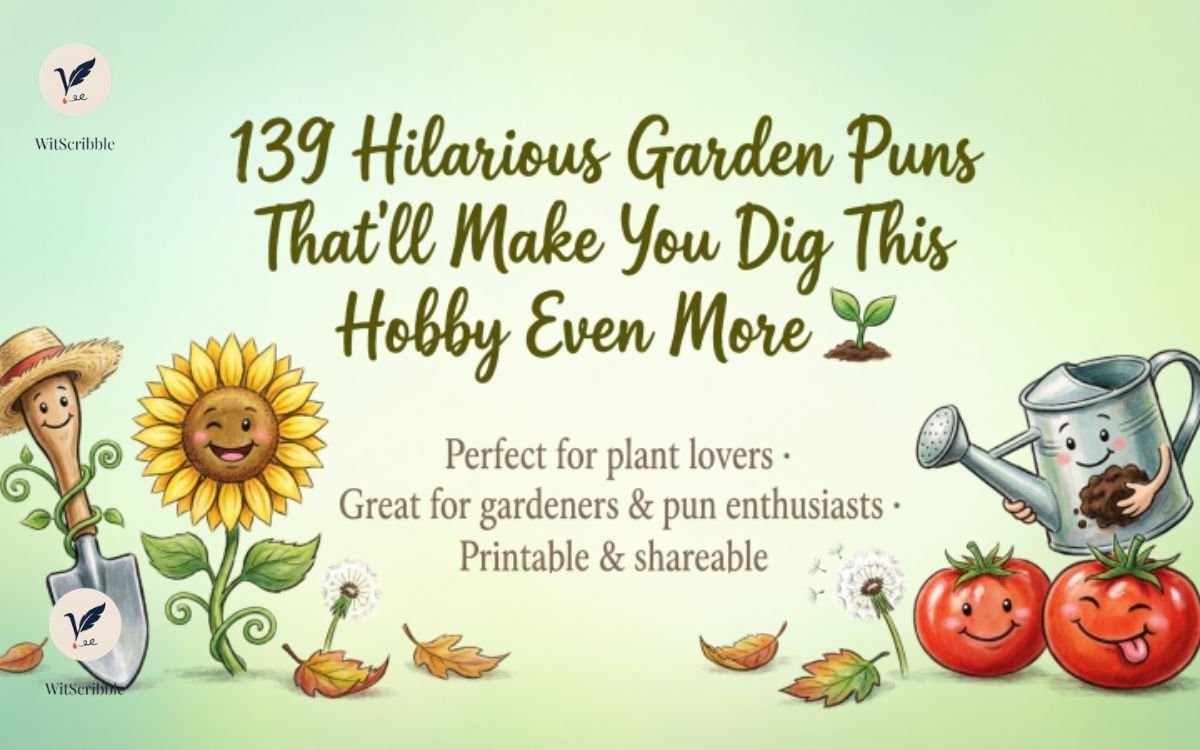139 Hilarious Garden Puns