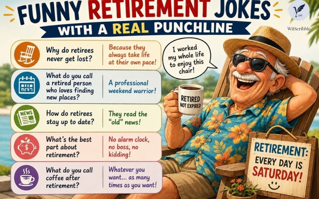 150+ Retirement Puns and Jokes That Actually Deserve a Pension