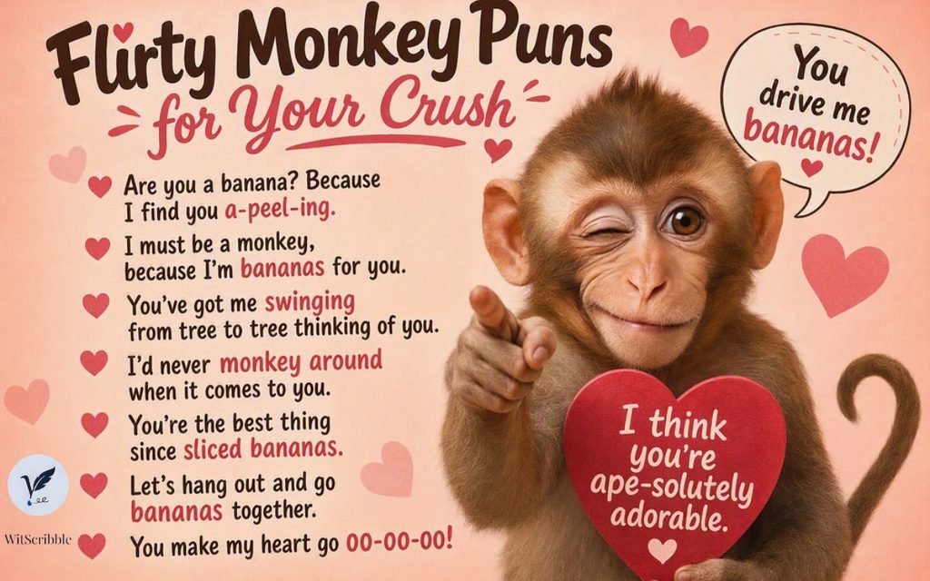 Flirty Monkey Puns for Your Crush