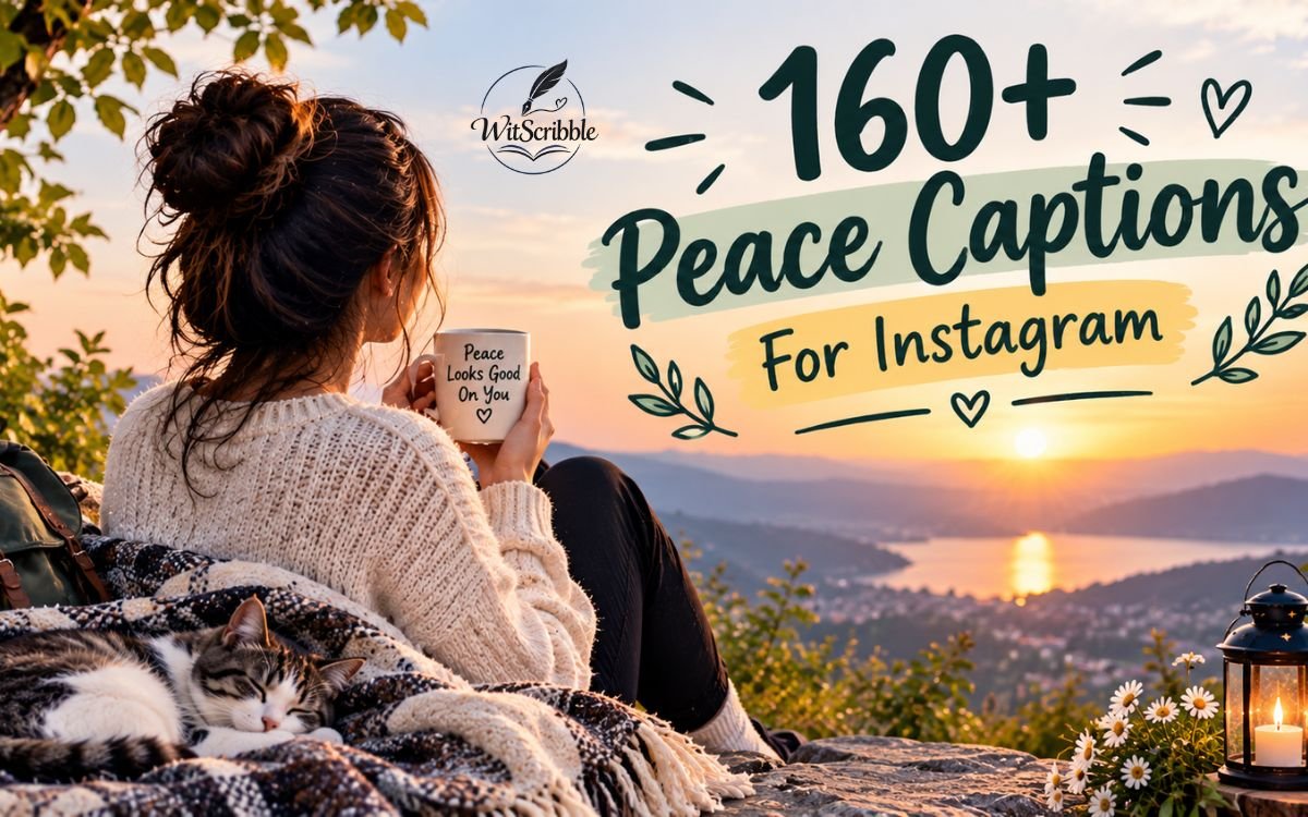 peace captions for instagram