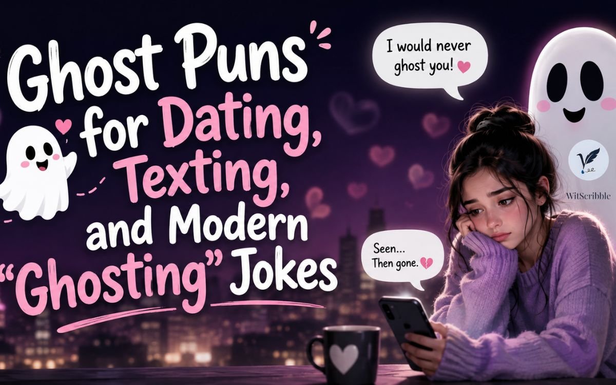 Ghost Puns for Dating, Texting, and Modern "Ghosting" Jokes
