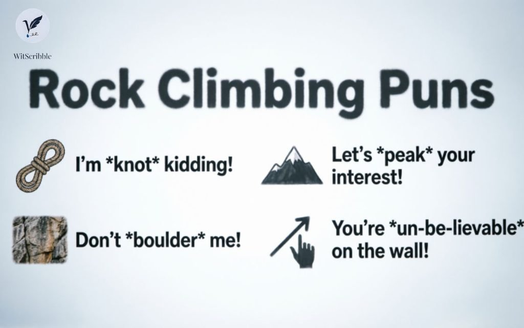 Rock Climbing Puns