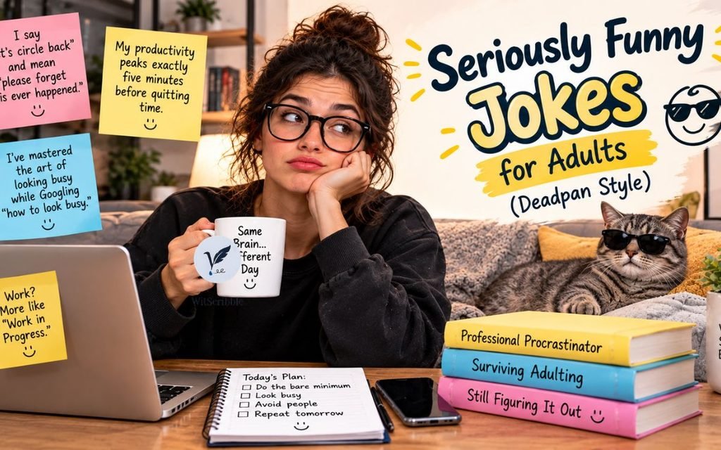 Seriously Funny Jokes for Adults (Deadpan Style)