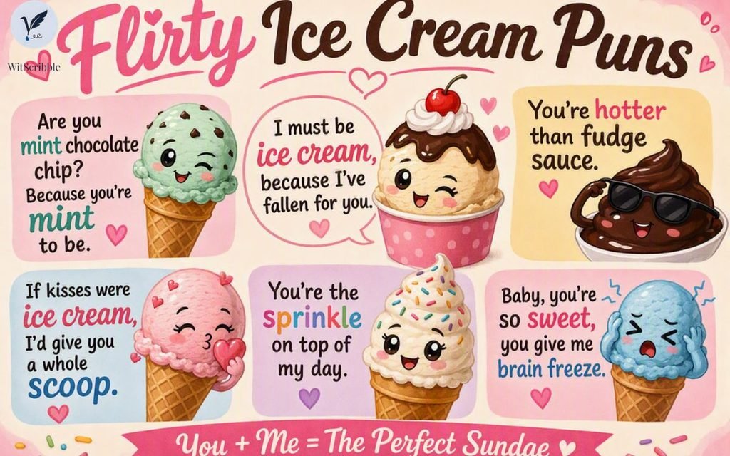 Flirty Ice Cream Puns