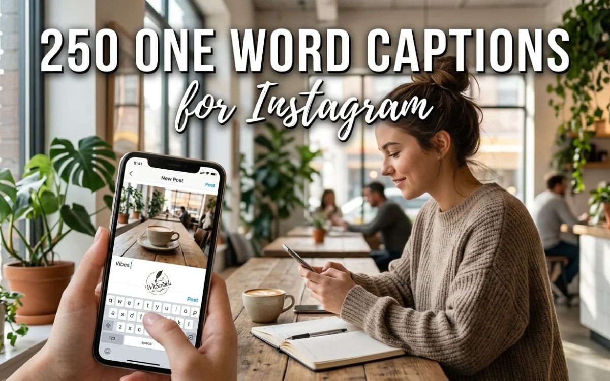 250 One Word Captions for Instagram