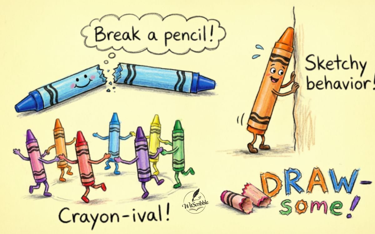 Crayon Puns About Drawing and Sketching