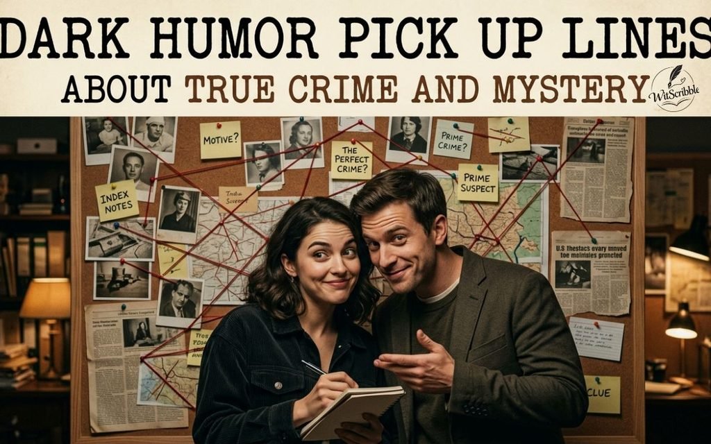 Dark Humor Pick Up Lines About True Crime and Mystery